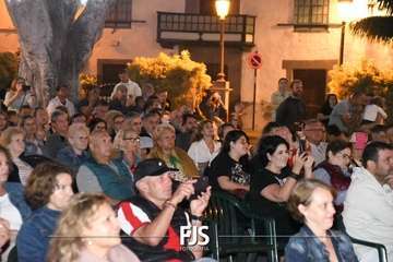 Concierto de la cantante grancanario Cristina Ramos en la plaza de San Juan/Francisco Javier Santana./Francisco Javier Santana.